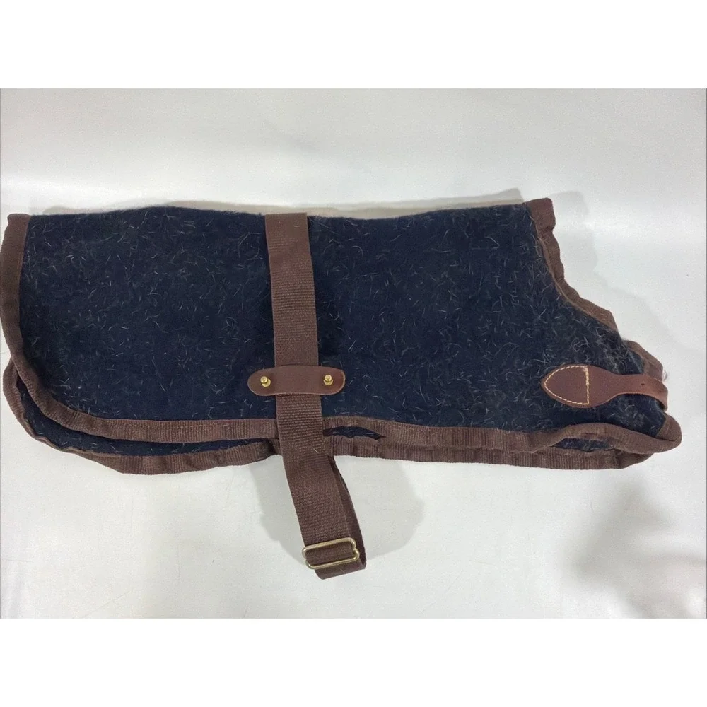 5/A Baker Blanket Navy Wool Coat For Dog Or Miniature Horse? Size Large Rare